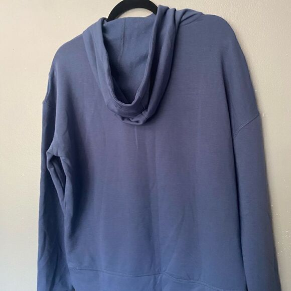 Jockey Supersoft Hooded Blue Pullover Sweatshirt M - Picture 4 of 7